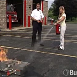 Life Safety Associates - Live fire extinguisher training - safe, environmentally friendly with no powder mess
