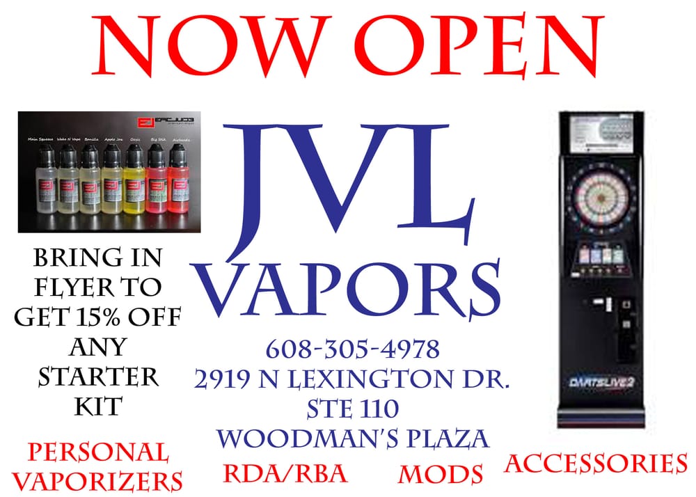 JVL VAPORS Updated June 2024 2919 N Lexington Dr, Janesville