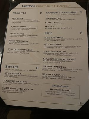 Menu photo 2 The Tavern Salem, MA Menu photo 2 The Tavern Salem, MA