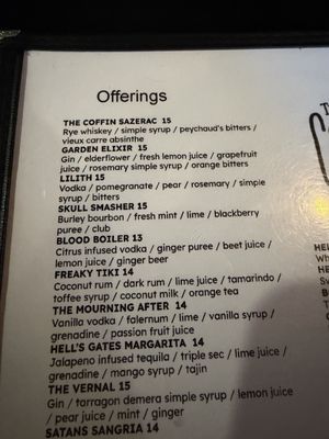 Menu photo 1 The Coffin Bar Lancaster, PA Menu photo 1 The Coffin Bar Lancaster, PA