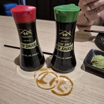 Yama Sushi House - Stained table soy sauce - Sushi Bars Near Me - Phoenix, Arizona Yama Sushi House - Stained table soy sauce - Sushi Bars Near Me - Phoenix, Arizona