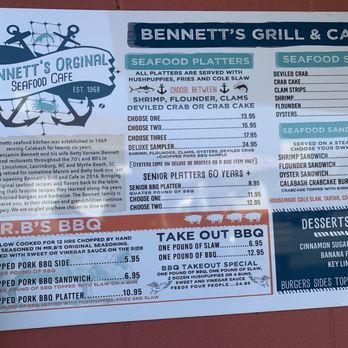 Bennett's Grill and Cafe - Seafood Near Me - Calabash, North Carolina