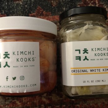 Kimchi Kooks Kate's Kitchen - radish kimchi and white kimchi - Korean Near Me - Brooklyn, New York