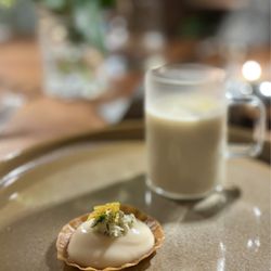 Hapa Bistro - Amuse Bouche: Cauliflower Soup + Tart w/ crab // 4-Course Tasting Menu - $70 pp