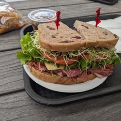 Eagles Lighthouse Cafe - Pastrami sandwich with cranberry bread