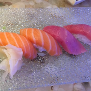 Megu Sushi & Hibachi - Salmon and tuna pieces - Sushi Bars Near Me - Cherry Hill, New Jersey Megu Sushi & Hibachi - Salmon and tuna pieces - Sushi Bars Near Me - Cherry Hill, New Jersey