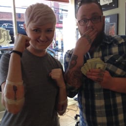 Me and Matty post inking Me and Matty post inking