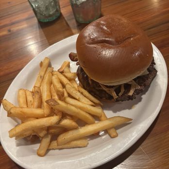 Miller's Ale House - BBQ 'CUE BACON CHEESEBURGER* - American Near Me - Willow Grove, Pennsylvania