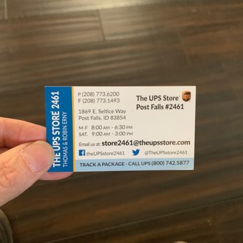 The UPS Store - Name of the business - Printing Services Near Me - Post Falls, Idaho The UPS Store - Name of the business - Printing Services Near Me - Post Falls, Idaho