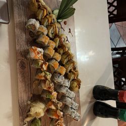 SORA Japanese - 4 Sushi rolls: Kelso, Philadelphia, California, and Alaska Salmon rolls. All were excellent!