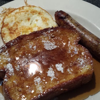 Thumbs Up Diner - Make your own Breakfast. French Toast, Spicy Chicken Sausage and fried egg. - Breakfast & Brunch Near Me - Atlanta, Georgia