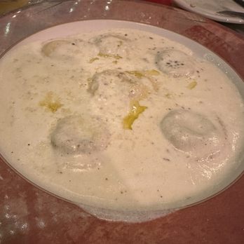Caruso's Tuscan Cuisine Restaurant - Mushroom Ravioli w truffle cream sauce! To die for!! - Italian Near Me - Capitola, California Caruso's Tuscan Cuisine Restaurant - Mushroom Ravioli w truffle cream sauce! To die for!! - Italian Near Me - Capitola, California