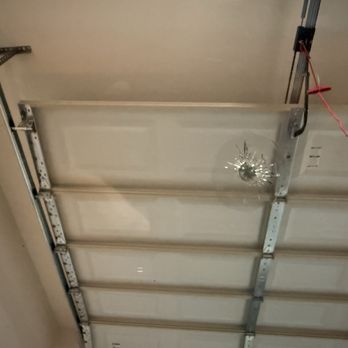Vip Auto Glass - Different POV of the damage from the rock [before] - Auto Glass Services Near Me
