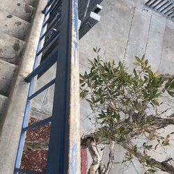 San Diego High School - November 2019 shabby unpainted stairwell bannisters