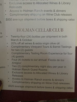 Menu photo 7 Holman Ranch Tasting Room Carmel Valley, CA Menu photo 7 Holman Ranch Tasting Room Carmel Valley, CA