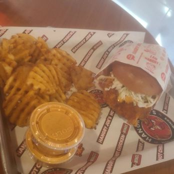 Hangry Joe’s Hot Chicken - Sandwich combo with waffle fries - Chicken Shop Near Me - Woodbridge, Virginia Hangry Joe’s Hot Chicken - Sandwich combo with waffle fries - Chicken Shop Near Me - Woodbridge, Virginia