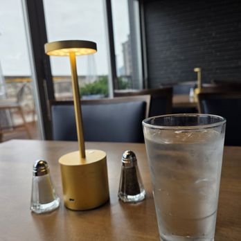 Six & Sky Rooftop Grille - My table set-up. - Steakhouses Near Me - Roanoke, Virginia