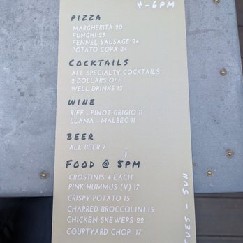 The Courtyard Kitchen - Happy hour menu - New American Near Me - Santa Monica, California The Courtyard Kitchen - Happy hour menu - New American Near Me - Santa Monica, California