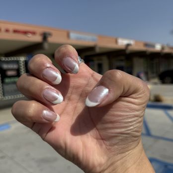 US Nails - Chrome Pink French Tip - Nail Salons Near Me - Indio, California US Nails - Chrome Pink French Tip - Nail Salons Near Me - Indio, California
