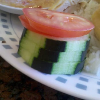 Dong Nguyen - 080613:  tomatoes and cucumbers like poker chips... - Chinese Near Me - Alhambra, California