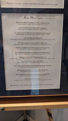 Menu photo 6 Anthony's Restaurant & Bistro Plattsburgh, NY