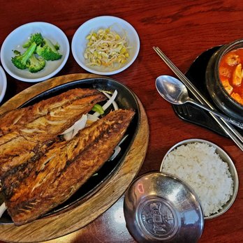 Ye Won - Godeungeo Gui with Sundubu Jjigae (Grilled Mackerel with Soft Tofu Soup) - Korean Near Me - Midlothian, Virginia Ye Won - Godeungeo Gui with Sundubu Jjigae (Grilled Mackerel with Soft Tofu Soup) - Korean Near Me - Midlothian, Virginia