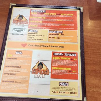 Samosa Mama - Menu - Indian Near Me - Fort Lauderdale, Florida