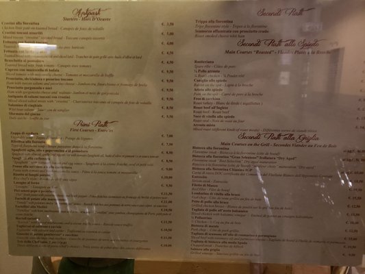 Menu photo 3 La Spada Florence, FI