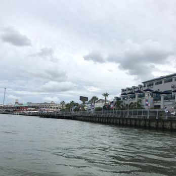 Pizza Oven - a view of a marina from a boat - Pizza Near Me - Kemah, Texas