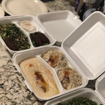 Alquds - Vegetarian Combo Platter and extra Tabbouleh Salad - Halal Near Me - Albuquerque, New Mexico