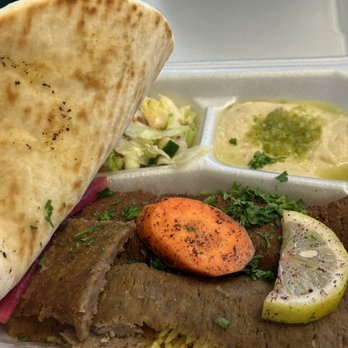 Kebabz Heaven - Gyro plate (gyro is pronounced year-O, in case you are not familiar). - Mediterranean Near Me - La Grange, Kentucky Kebabz Heaven - Gyro plate (gyro is pronounced year-O, in case you are not familiar). - Mediterranean Near Me - La Grange, Kentucky
