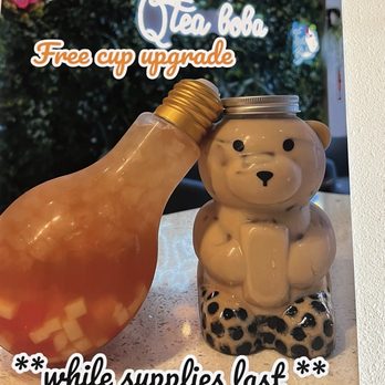 Qtea Boba - While supplies last - get your drink in a cute bear or lightbulb - Bubble Tea Near Me - Sherman Oaks, California Qtea Boba - While supplies last - get your drink in a cute bear or lightbulb - Bubble Tea Near Me - Sherman Oaks, California
