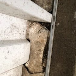 Mabey's Self Storage - DAMAGED FOUNDATION OF UNIT AND MOLD ON WALL...
