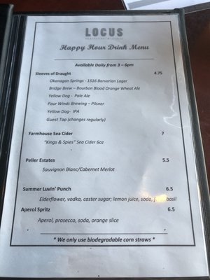 Menu photo 7 The Locus Vancouver, BC Menu photo 7 The Locus Vancouver, BC