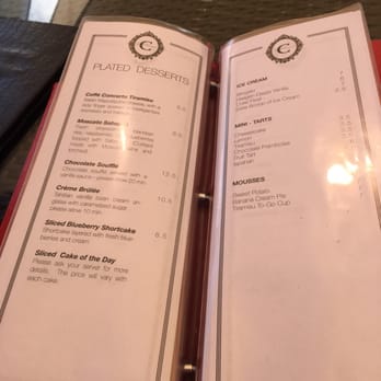 Caffe Concerto - Dessert menu - Pizza Near Me - Los Angeles, California Caffe Concerto - Dessert menu - Pizza Near Me - Los Angeles, California