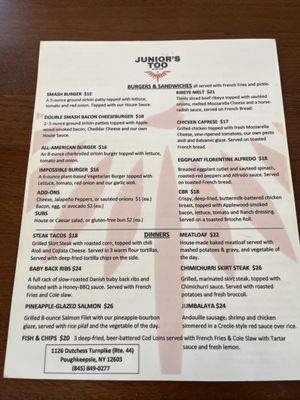 Menu photo 3 Junior’s Too Poughkeepsie, NY