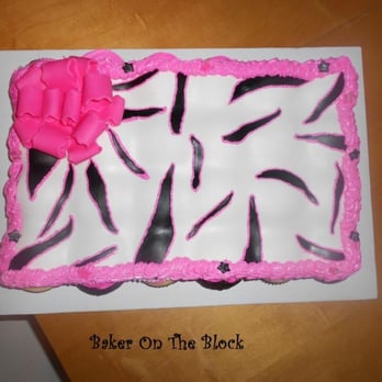 Baker On the Block - Zebra Cupcake Cake - Bakeries Near Me