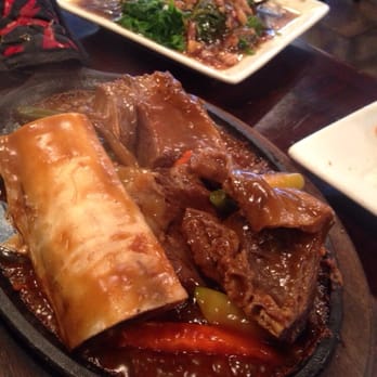 Gerry's Grill - Sizzling beef rib and adobo spinach - Filipino Near Me - Artesia, California Gerry's Grill - Sizzling beef rib and adobo spinach - Filipino Near Me - Artesia, California