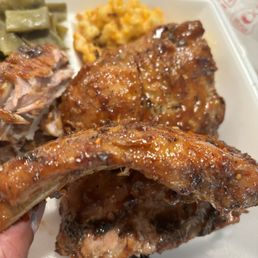 Baked ribs. not a smoke ring in sight. Baked ribs. not a smoke ring in sight.