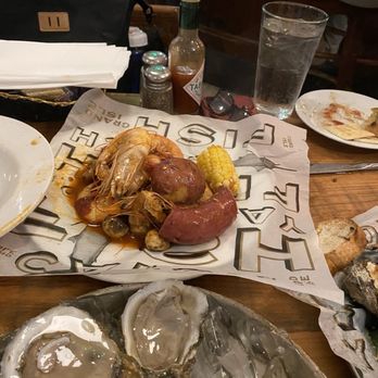 Grand Isle Seafood - Boiled shrimp sausage potatoes and corn - Southern Near Me - New Orleans, Louisiana