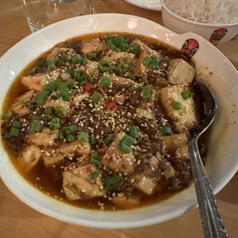 Chiho Bistro - Szechuan Mapo Tofu w/ Minced Pork - - Noodles Near Me - Seattle, Washington Chiho Bistro - Szechuan Mapo Tofu w/ Minced Pork - - Noodles Near Me - Seattle, Washington