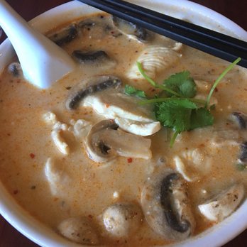 Thai Pan Restaurant - Tom Kha Gai Soup...it was ok. The chicken lacked flavor and the broth could've been thicker and tastier. - Thai Near Me - Allen, Texas Thai Pan Restaurant - Tom Kha Gai Soup...it was ok. The chicken lacked flavor and the broth could've been thicker and tastier. - Thai Near Me - Allen, Texas