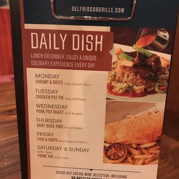Del Frisco's Grille - The daily dishes - Steakhouses Near Me - Plano, Texas