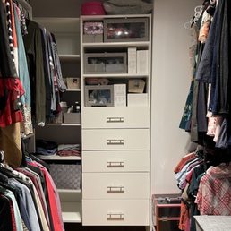 Walk-in master closet.
