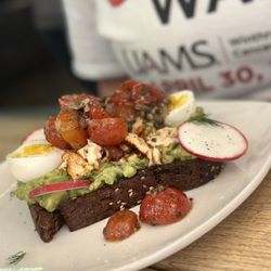 Lost Forty Brewing - Avocado toast with salmon