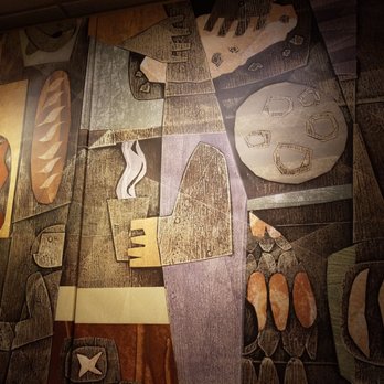 Panera Bread - Pickup area wall art! - Salad Near Me - Huntington, New York