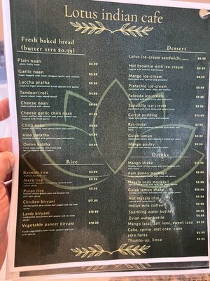 Menu photo 5 Lotus Indian Cafe Los Angeles, CA Menu photo 5 Lotus Indian Cafe Los Angeles, CA