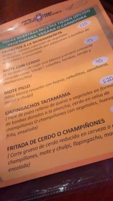 Menu photo 3 Taita Mama Córdoba, X