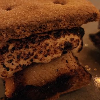 The Monroe - pork belly s'more with miso marshmallow - New American Near Me - Orlando, Florida The Monroe - pork belly s'more with miso marshmallow - New American Near Me - Orlando, Florida