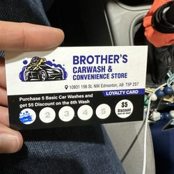 Brother’s Car Wash & Convenience - New name, new card